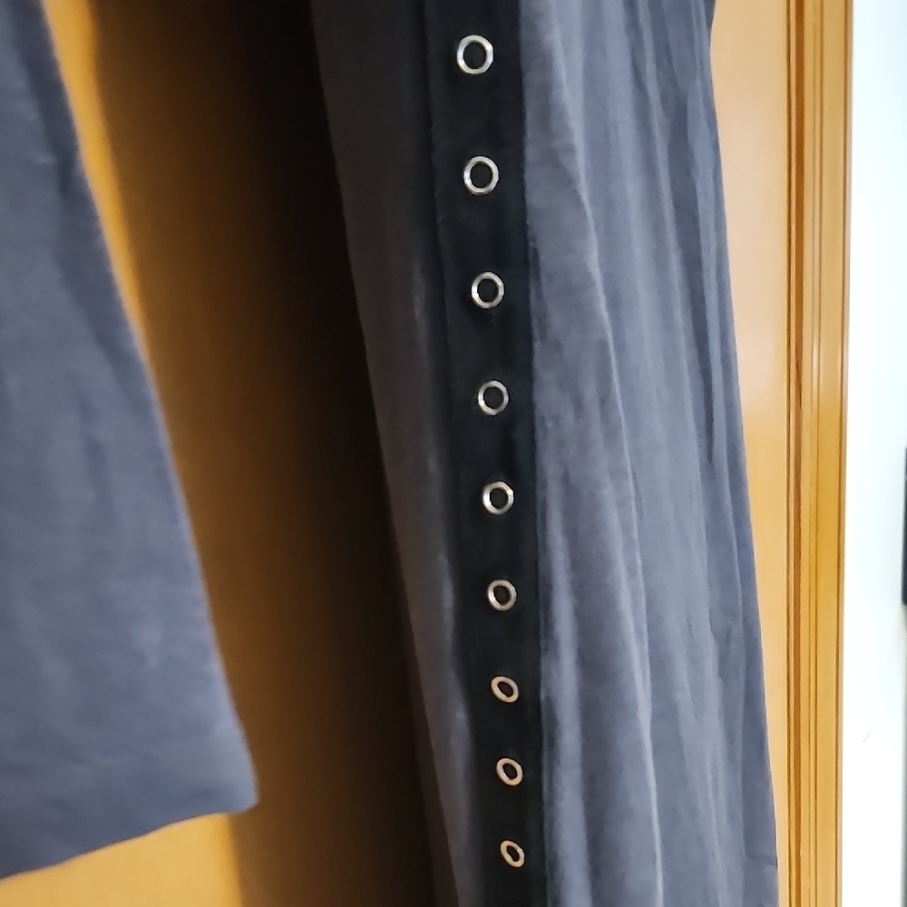 Long-Sleeve Charcoal Sheath Dress - Picture 2 of 4